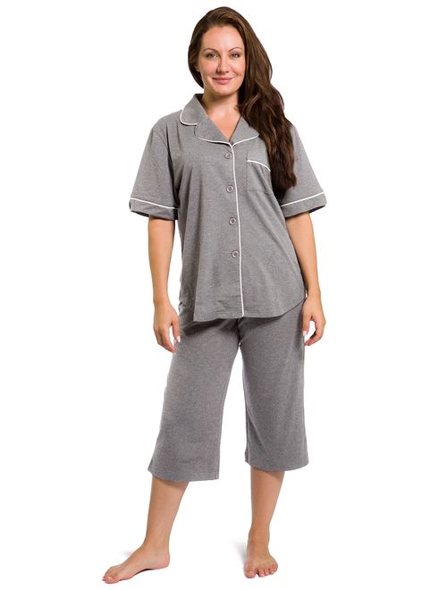 Fishers Finery Women's Tranquil Dreams Capri Pajama Set