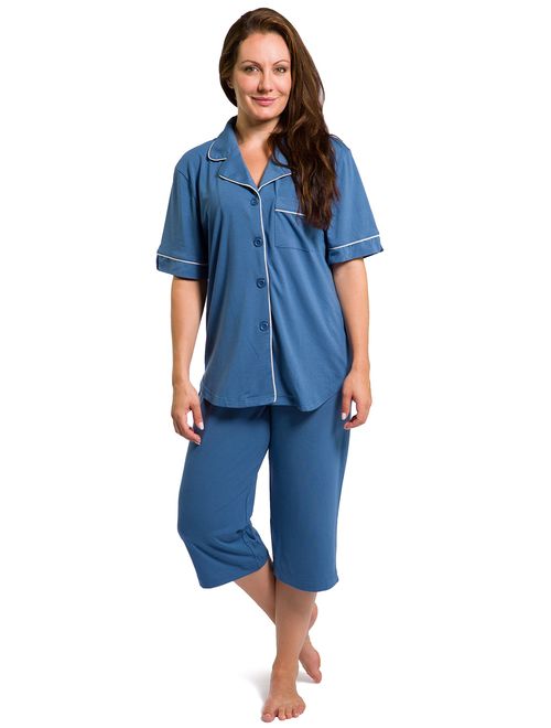 Fishers Finery Women's Tranquil Dreams Capri Pajama Set