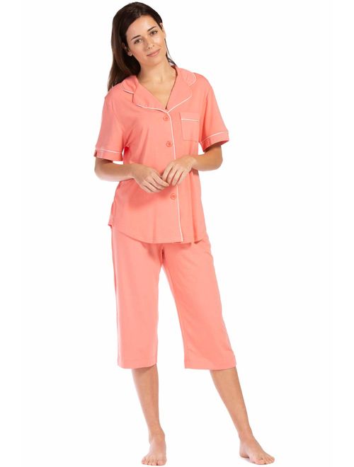 Fishers Finery Women's Tranquil Dreams Capri Pajama Set