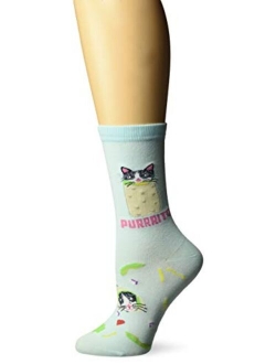 Women's Cool Cats Fun Novelty Casual Crew Socks