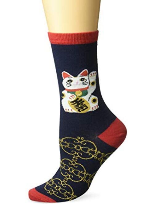 K. Bell Socks Women's Cool Cats Fun Novelty Casual Crew Socks