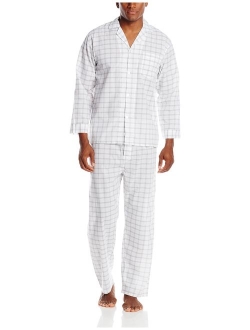 Men's Striped Broadcloth Pajama Set