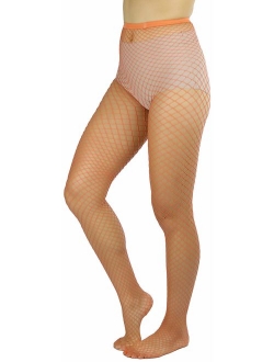 ToBeInStyle Women's Mini Diamond Net Novelty Pantyhose Fishnet Durable Tights - Regular & Plus