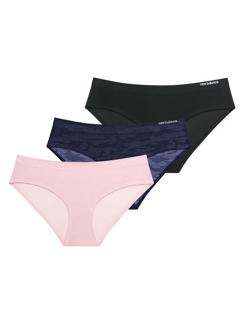 New Balance Womens Breathe Hipster Panty 3-Pack