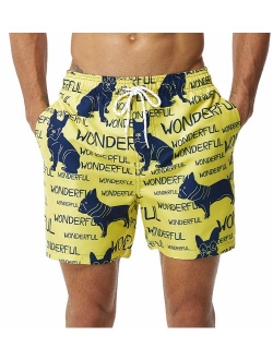 SILKWORLD Men's Swim Trunks Quick Dry Shorts with Pockets