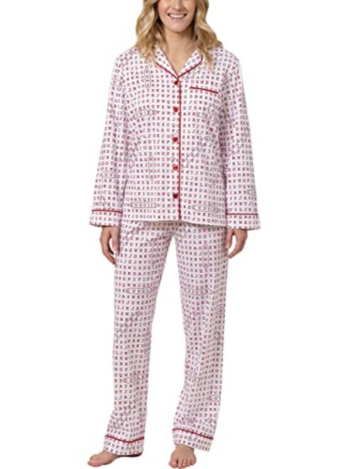 PajamaGram Flannel Pajamas Women Soft - Women's Flannel Pajamas, Pet Lover