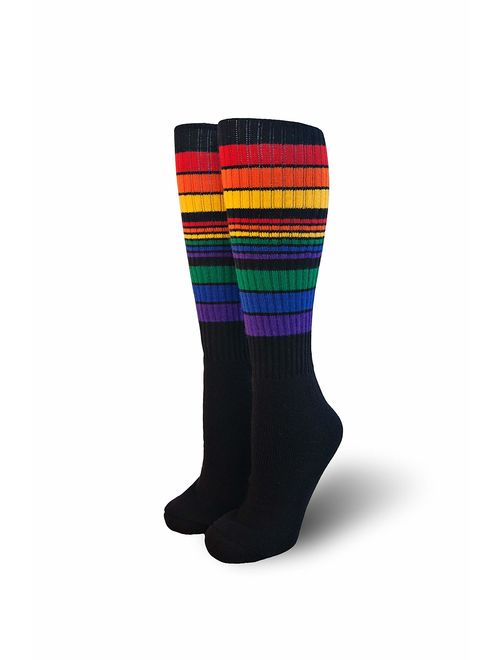 Pride Socks Rainbow 22" Knee High Tube Socks