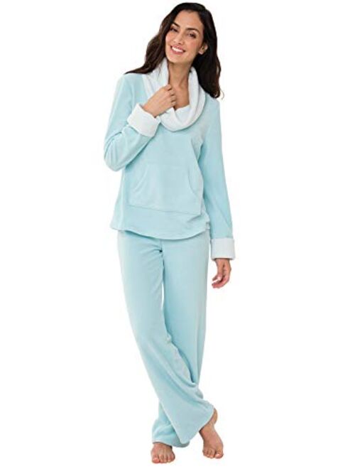 PajamaGram Soft Fleece Pajamas Women - Womens Pajama Sets