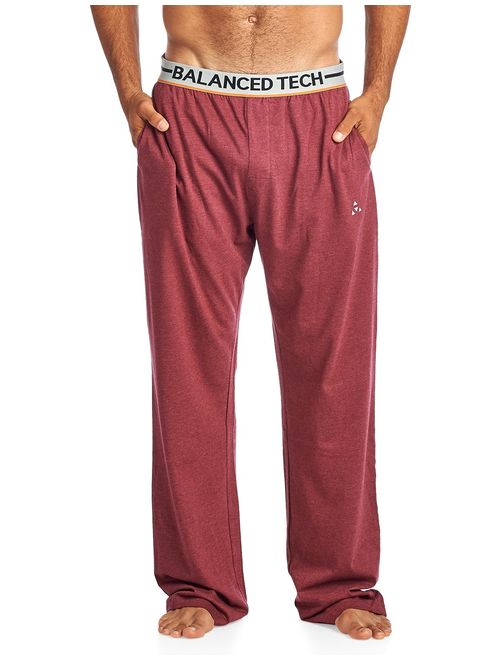 Balanced Tech Men's Solid Cotton Knit Pajama Lounge Pants