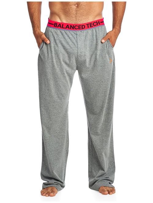 Balanced Tech Men's Solid Cotton Knit Pajama Lounge Pants