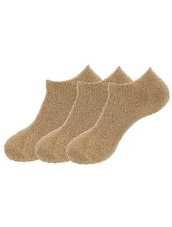 BambooMN Women's Super Aloe Infused Fuzzy Nylon Socks