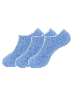 BambooMN Women's Super Aloe Infused Fuzzy Nylon Socks