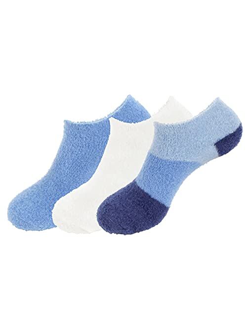 BambooMN Women's Super Aloe Infused Fuzzy Nylon Socks