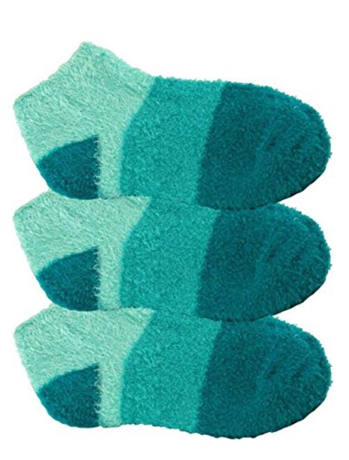 BambooMN Women's Super Aloe Infused Fuzzy Nylon Socks