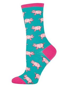 Socksmith Ladies This Little Piggy Sock,Jade,9-11