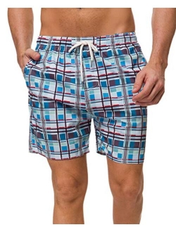 Janmid Men's Swim Trunks Quick Dry Beach Shorts with Pockets