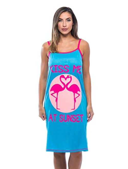 Just Love Polyester Spaghetti Strap Nightgown with Cute Graphics