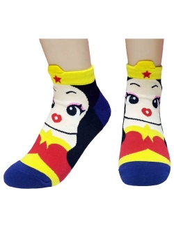 JJMax Women's Superheroes and Villains Cute Cartoon Hero Socks Set