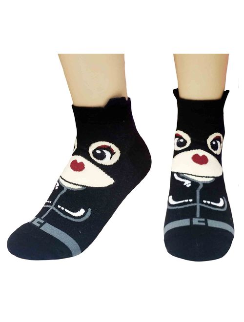 JJMax Women's Superheroes and Villains Cute Cartoon Hero Socks Set