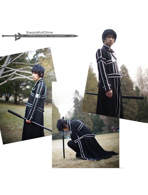 Cos2be SAO Anime Sword Art Online Kirito Cosplay Costume