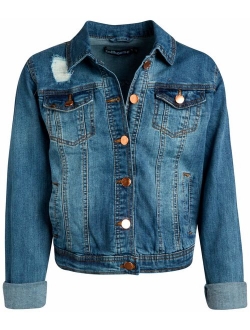 dollhouse Women's Basic Denim Jean Jacket