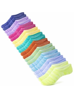 IDEGG Women's and Men's Socks 10 Pairs Low Cut Anti-Slid Athletic Casual Cotton Socks