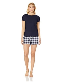 Women's Poplin Short and Sleep Tee Set