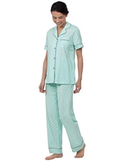 Pajama Set for Women - Pajamas for Women Cotton, Short Sleeve