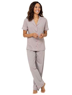 Pajama Set for Women - Pajamas for Women Cotton, Short Sleeve