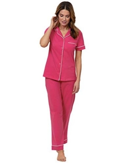 Pajama Set for Women - Pajamas for Women Cotton, Short Sleeve