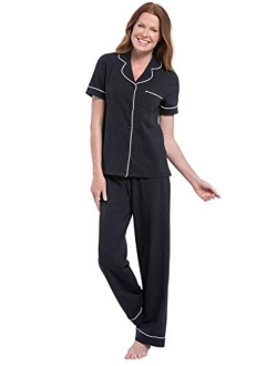 Pajama Set for Women - Pajamas for Women Cotton, Short Sleeve