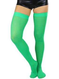 ToBeInStyle Women's Nylon Thigh High Schoolgirl Opaque Stockings