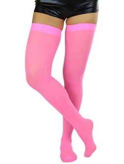 ToBeInStyle Women's Nylon Thigh High Schoolgirl Opaque Stockings