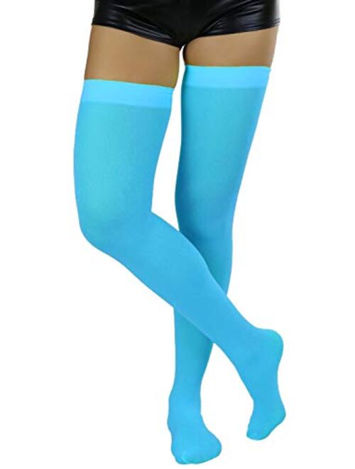 ToBeInStyle Women's Nylon Thigh High Schoolgirl Opaque Stockings