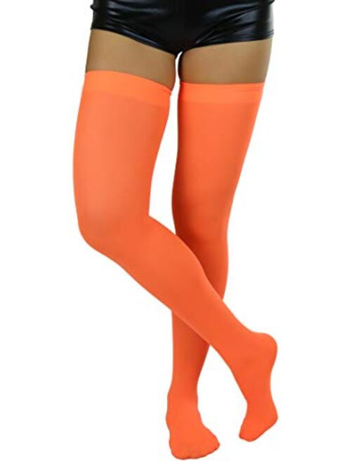 ToBeInStyle Women's Nylon Thigh High Schoolgirl Opaque Stockings