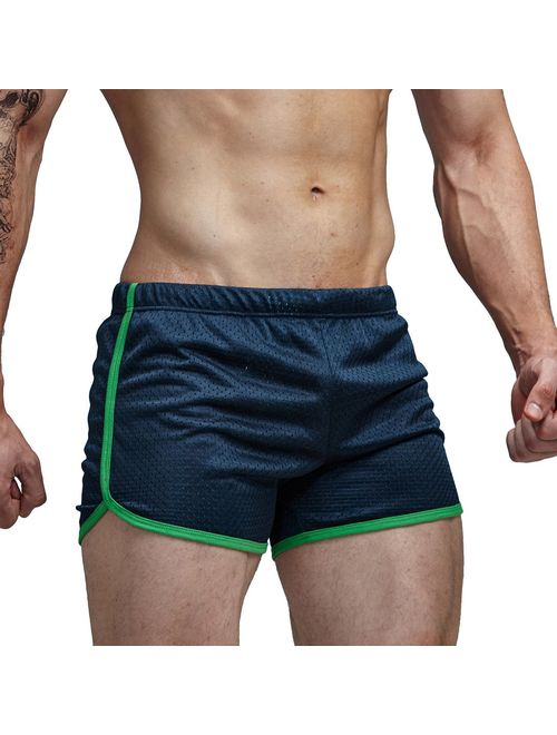 AIMPACT Men's Running Shorts Breathing Athletic Gym Mesh Shorts for Men