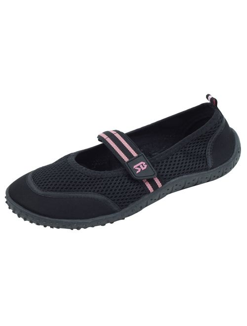 starbay Women's Slip-On Water Shoes with Hook-and-Loop Strap