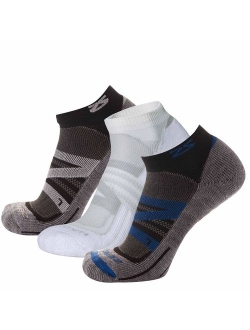 Zensah Wool Running Socks - Soft Cushioned Merino Wool, Moisture Wicking, Anti-Blister - Athletic Socks, Trail Socks