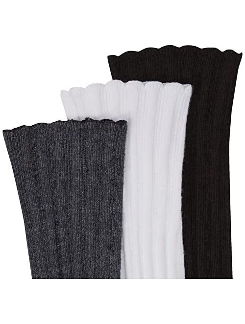 No Nonsense Women's Scallop Pointelle Sock 3-Pack