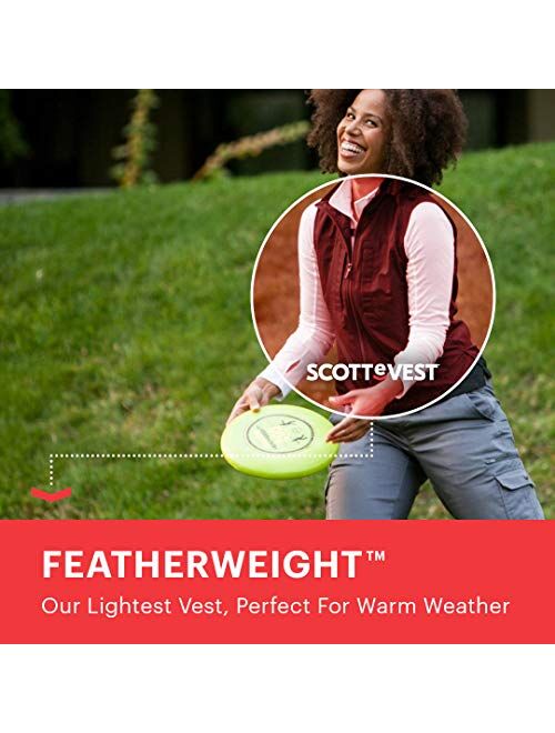 SCOTTeVEST Featherweight for Women - Lightweight Travel Vest - Safari Vest