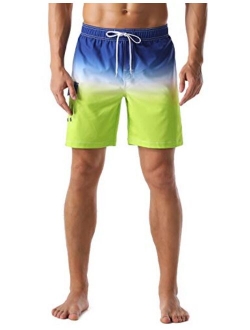 Nonwe Men's Swim Trunks Water Sport Printed Quick Dry Drawsting