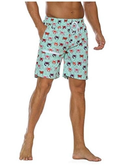 Nonwe Men's Swim Trunks Water Sport Printed Quick Dry Drawsting