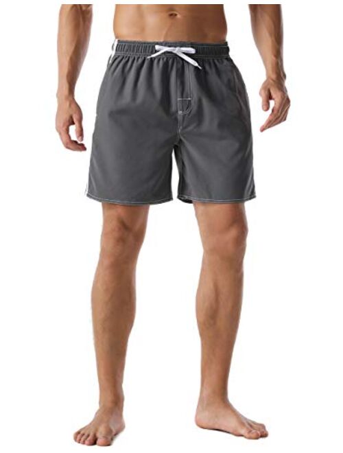 Nonwe Men's Swim Trunks Water Sport Printed Quick Dry Drawsting