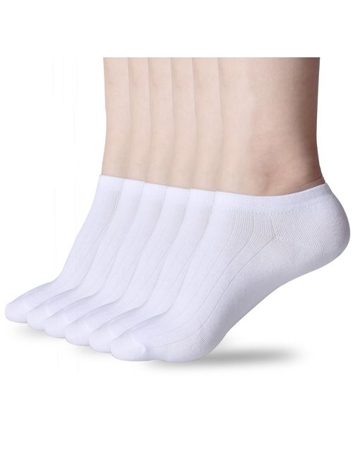 Women's Low Cut Socks,3-15 Pair Ankle No Show Athletic Short Cotton Socks by Sioncy