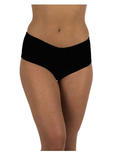 Sexy Basics Womens 12 Pack Grab Bag Cotton Spandex Boyshort Briefs, Colors May Vary