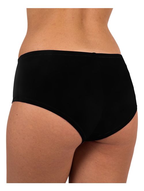 Sexy Basics Womens 12 Pack Grab Bag Cotton Spandex Boyshort Briefs, Colors May Vary