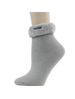 Warm Thermal Socks,SUTTOS Women's Thick Heat Insulated Socks,Warm Winter Crew Socks For Cold Weather 1/3/5 Pairs