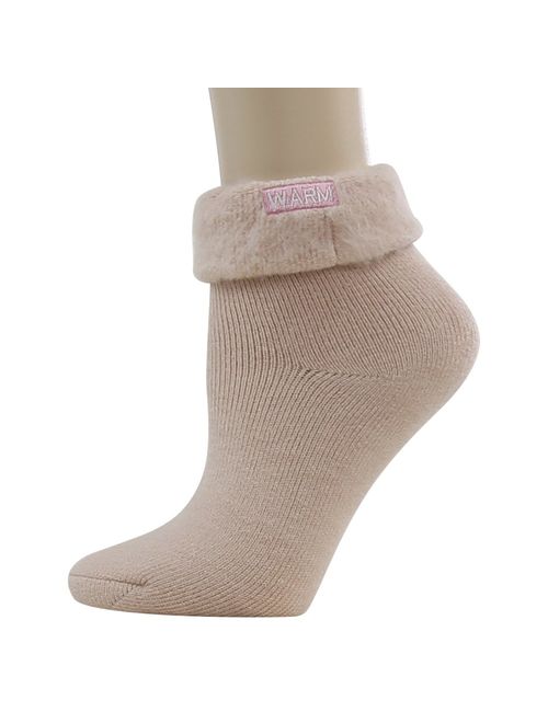 Warm Thermal Socks,SUTTOS Women's Thick Heat Insulated Socks,Warm Winter Crew Socks For Cold Weather 1/3/5 Pairs