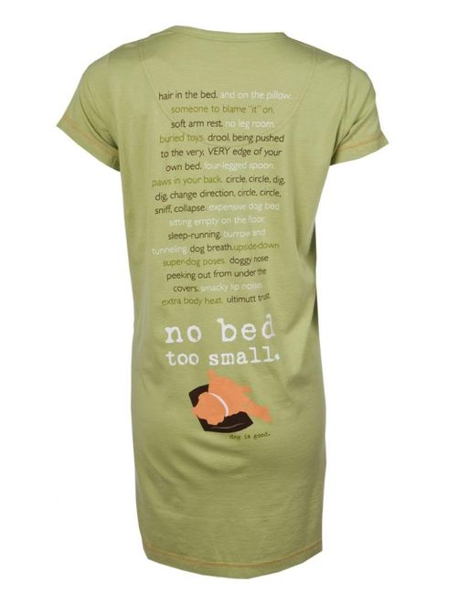 Dog is Good Women's Never Sleep Alone Sleep Shirt Great Gift for Dog Lovers