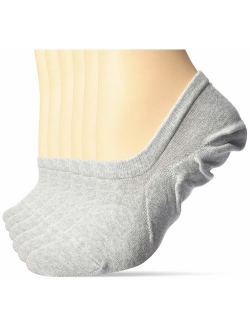 Women's 6-Pack Stay in Place Cotton Sneaker Liner Socks